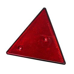 Odrazka trojúhelník rovnostranný 158 mm - červený